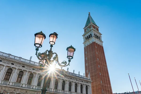 Mark Campanile Venice Italy Famous Tower Historic City Summer ストックフォト