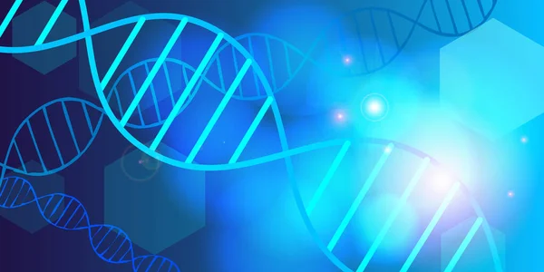 Dna Illustration Banner Geometrisches Design Süße Farben — Stockfoto