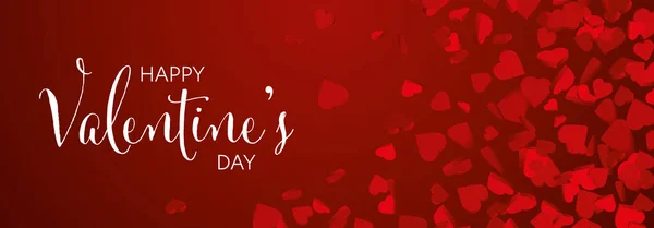 Valentinstag Liebe Herzen Illustration Großer Hintergrund — Stockfoto