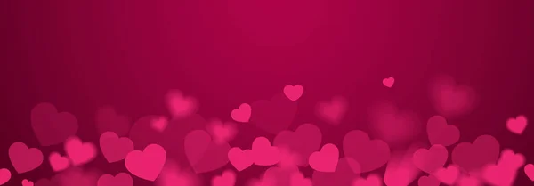 Pink Sweet Paper Hearts Illustration Large Background — Stock Photo, Image