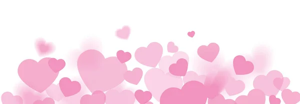 Dulces Colores Banner Amor Corazones Ilustración — Foto de Stock