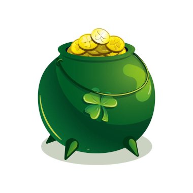 Hazine kabı illüstrasyonu Aziz Patrick Kazan illüstrasyonu