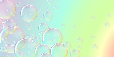 Gökkuşağı renkleri tatlı kabarcıklar istismarı geniş bir arkaplan