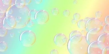 Gökkuşağı renkleri tatlı kabarcıklar istismarı geniş bir arkaplan