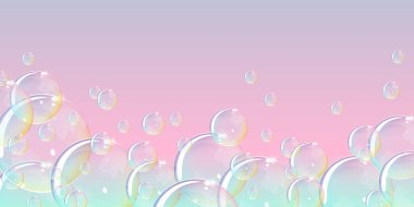 Gökkuşağı renkleri tatlı kabarcıklar istismarı geniş bir arkaplan