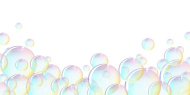 Gökkuşağı renkleri tatlı kabarcıklar istismarı geniş bir arkaplan