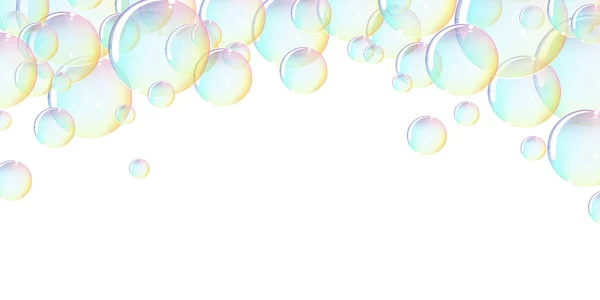Regenbogenfarben Süße Blasen Illistration Großer Hintergrund — Stockfoto