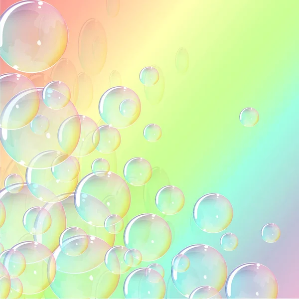 Gökkuşağı renkleri tatlı kabarcıklar istismarı geniş bir arkaplan
