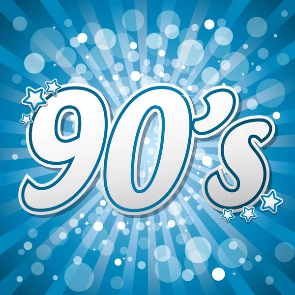 Mavi 90 'ların tasarım arkaplan çizimi