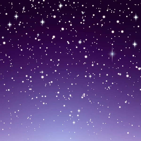 美丽宁静的夜空星空插画横幅 — 图库照片