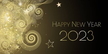 Mutlu yıllar 2023 Parıltılı Kutlama Kartı