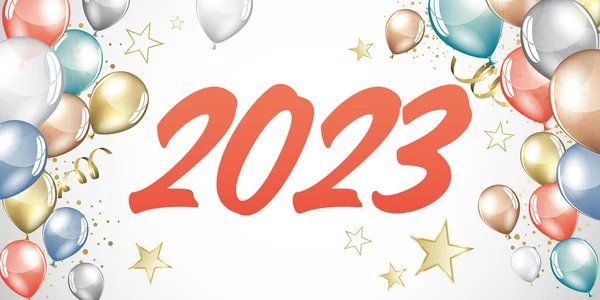 Šťastný Nový Rok 2023 Slavnostní Pohlednice — Stock fotografie