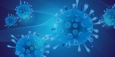 SARS coV 2 covid coronavirus tasarım büyük afiş