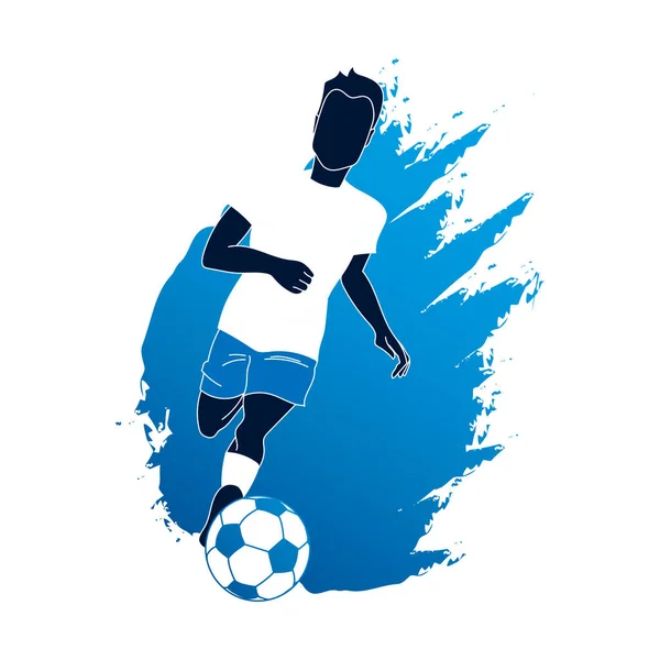 Man Playing Football Sports Illustration — Fotografia de Stock