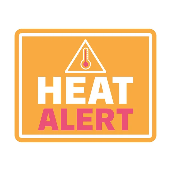 Heat Alert Banner Heat Wave Warning — Fotografia de Stock
