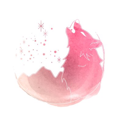 Kurt ve yıldızlar sanat çizimleri çiziyor