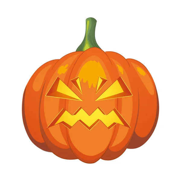 Halloween Pumpkin Illustration Isolated White Background — Fotografia de Stock