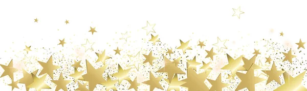 Gold Stars Element Isolated White Background — Foto de Stock