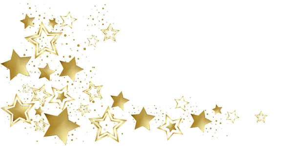 Gold stars element isolated on a white background