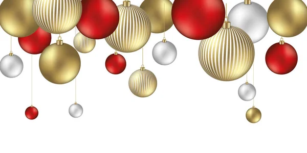 Christmas Balls Element Festive Flakes Stars Ornaments — Foto de Stock