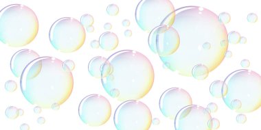 Gökkuşağı renkleri tatlı kabarcıklar istismarı geniş bir arkaplan