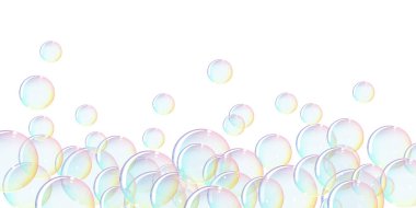 Gökkuşağı renkleri tatlı kabarcıklar istismarı geniş bir arkaplan