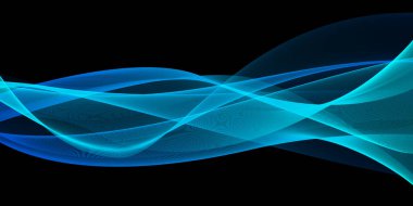 Duman dalgası soyut arkaplan tasarım ögesi - eğriler pankart teması