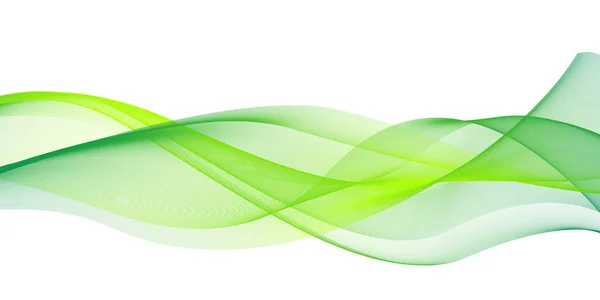 Green wave abstract background design element - curves banner theme