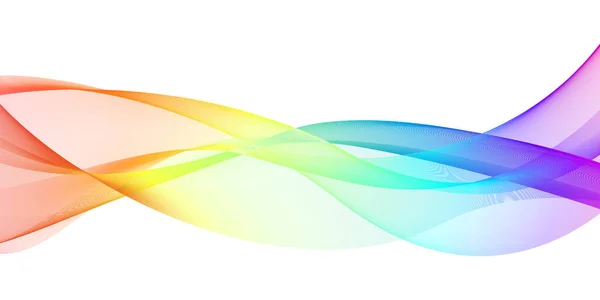 Rainbow Wave Abstract Background Design Element Curves Banner Theme — Stock Photo, Image