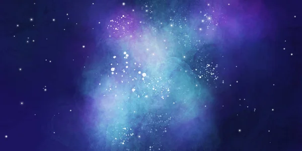 Galaxy Hvězdami Obloze Pozadí Vesmír Prostor Design Banner Ilustrační Téma — Stock fotografie