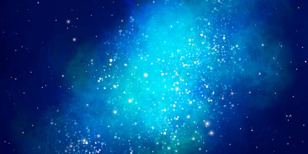 Galaxy with stars in the sky background - Universe space design banner illustration theme