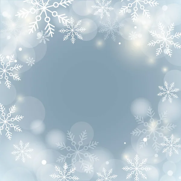 Winter Snowflakes Shape Snow Design Element Christmas Snowfall Happy New — Stock Photo, Image