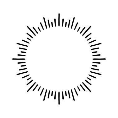 Patlayıcı karalama güneşin siyah ışınları, logo, amblem, etiket, pul, pankart, el yapımı eşyalar için izole edilmiş havai fişekler.