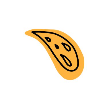 El çizimi karalama. Skeç tarzı simge. Dekorasyon elemanı. Beyaz arka planda izole edilmiş. Düz dizayn. Vektör.