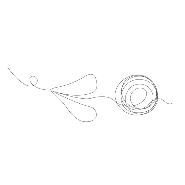 One Line Drawing Podcast Podcast Concept Vector — Vetor de Stock