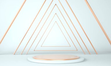 3d soyut arkaplan, sahne geometri şekilli podyumu ürün gösterimi için, 3d.