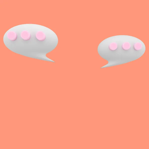 Chat Bubbles Icon Chatting Box Message Box — Stock Photo, Image