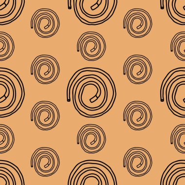 Bahçe hortumu ya da yangın hortumu dikişsiz desen. Sprey tabanca ikonu. Su ekipmanları. Vektör İllüstrasyonu