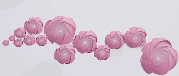 Паперові Троянди Квіти Абстрактний Фон Ілюстрація — стокове фото