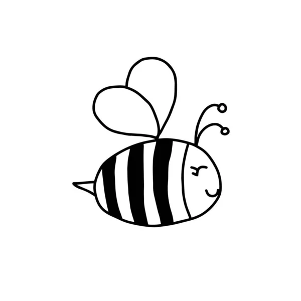 Χαριτωμένη Μέλισσα Κινουμένων Σχεδίων Διάνυσμα — Διανυσματικό Αρχείο