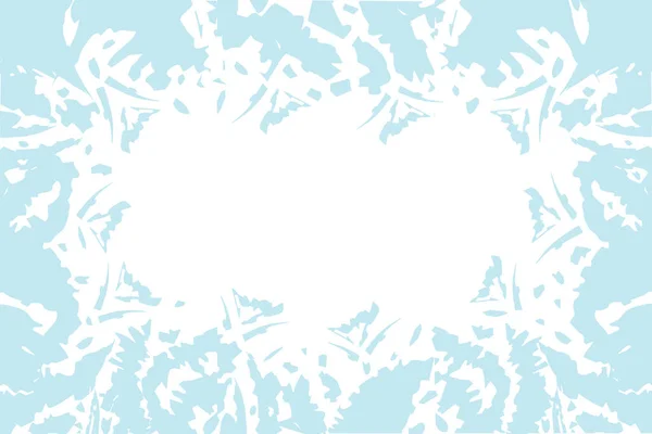 Moteado Abstracto Borra Tonos Azules Invernales Moda Forma Acuarela Textura — Vector de stock