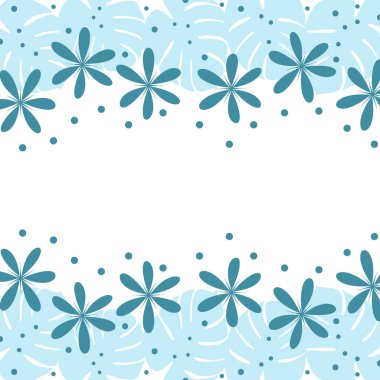 Parlak, uçsuz bucaksız, el çizimi elementlerle donuk kış renklerinde bir çerçeve. Kopyalama. Moda baskı tasarımı. Poster, kartpostal, tebrik kartı, fiyat etiketi, afiş, ambalaj kağıdı için uygun. İzole et.