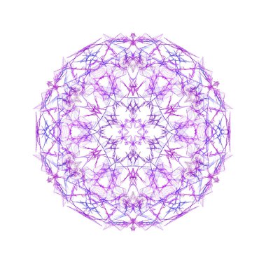 Beyaz zemin üzerinde zarif geometrik dairesel desen.