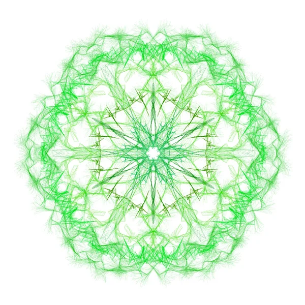 Graceful Geometric Circular Pattern White Background — Stock Photo, Image