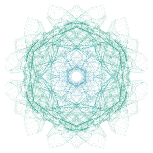白い背景に優雅な幾何学模様 — ストック写真