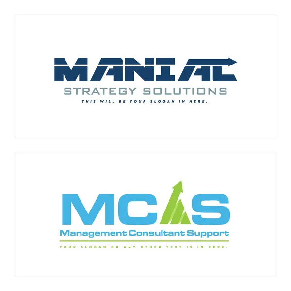 Design de logotipo de marketing de negócios de seta gráfico moderno — Vetor de Stock