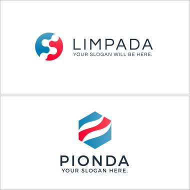 Simge molekülü bağlı dünya yazılım logosu tasarımı