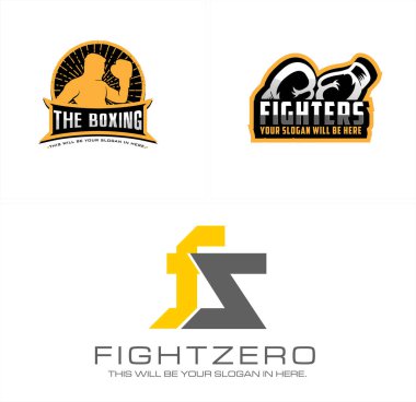 Boks sporu logosu dizaynı