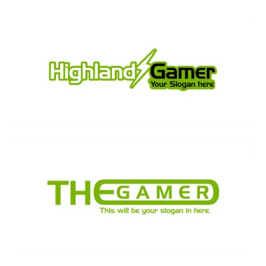 Modern oyuncular şimşek gücü hızlı logo tasarımı