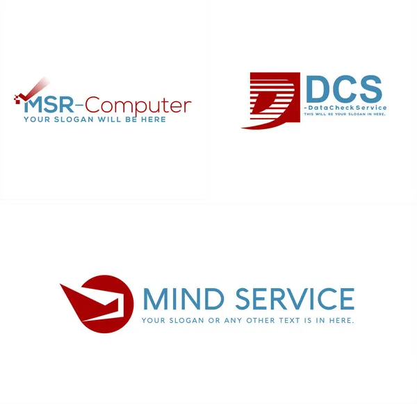 Diseño moderno del logotipo de la letra D del servicio empresarial — Vector de stock